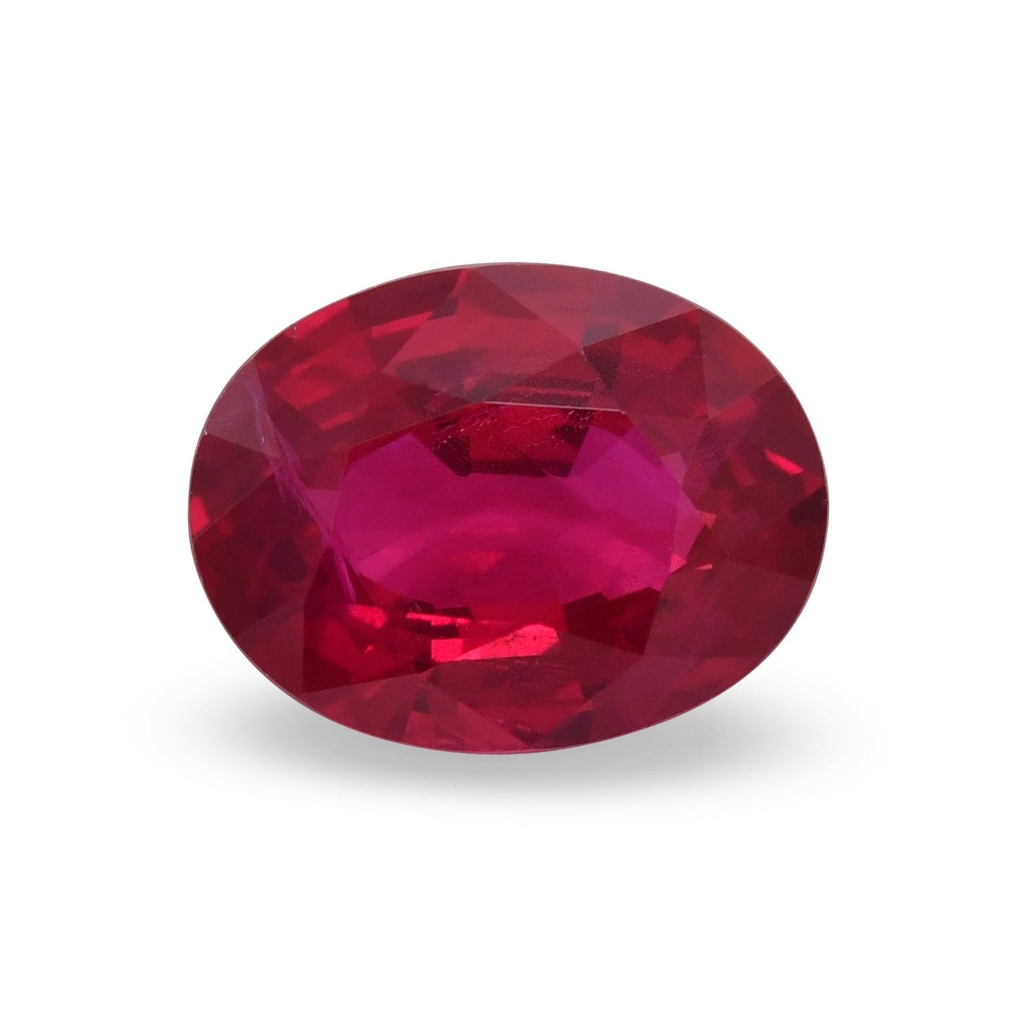 1,98 Karat roter burmesischer ovaler Rubin GRS