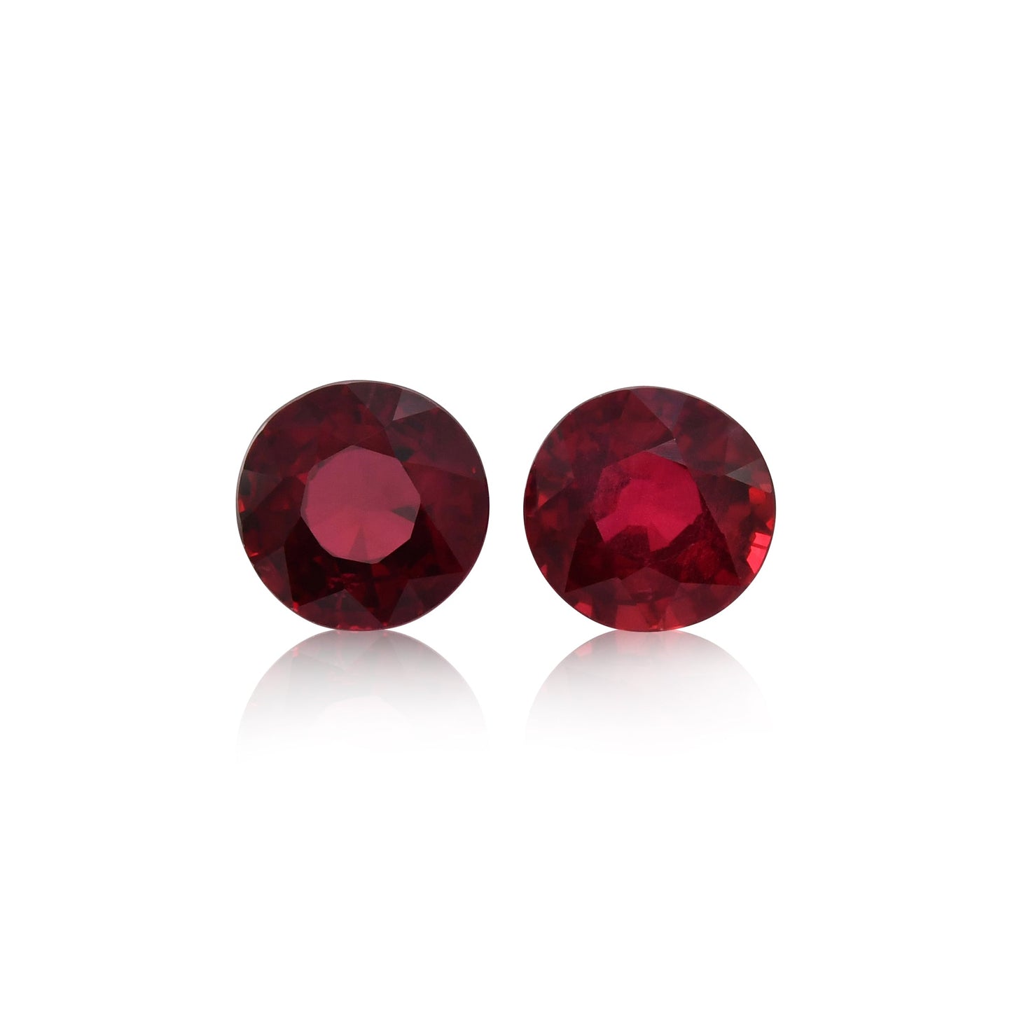 2,31 Karat roter runder Rubin aus Mosambik