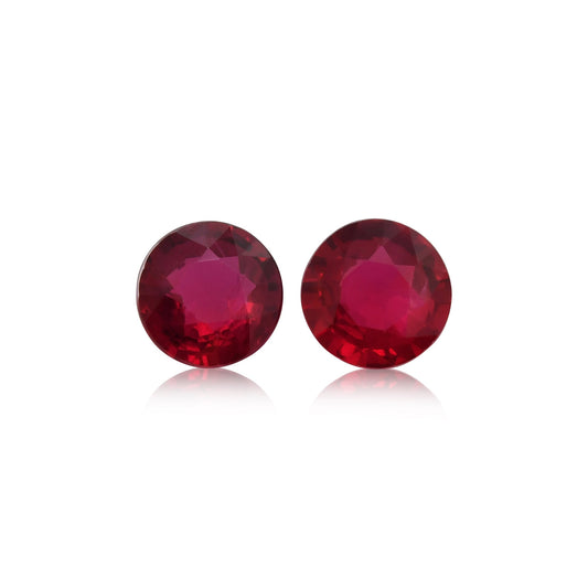 2,12 Karat roter runder Rubin aus Mosambik