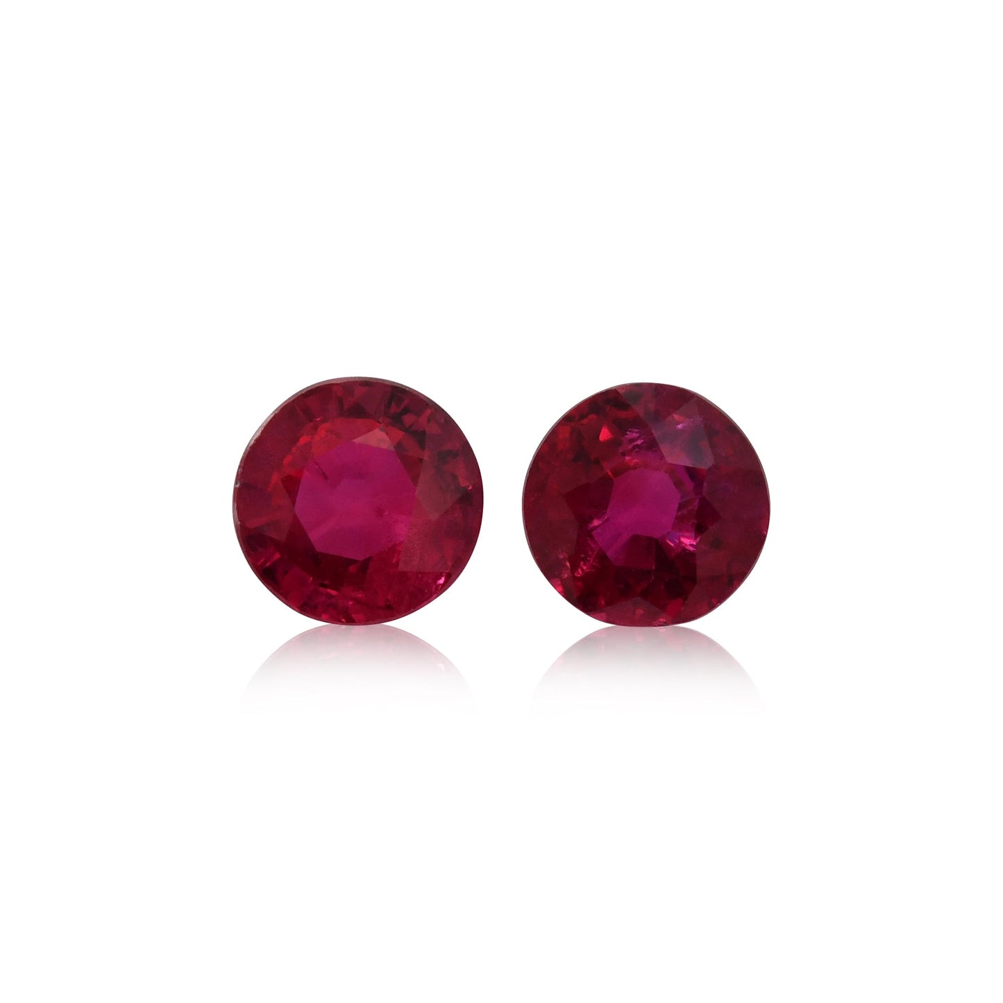 2,23 Karat roter runder Rubin aus Mosambik