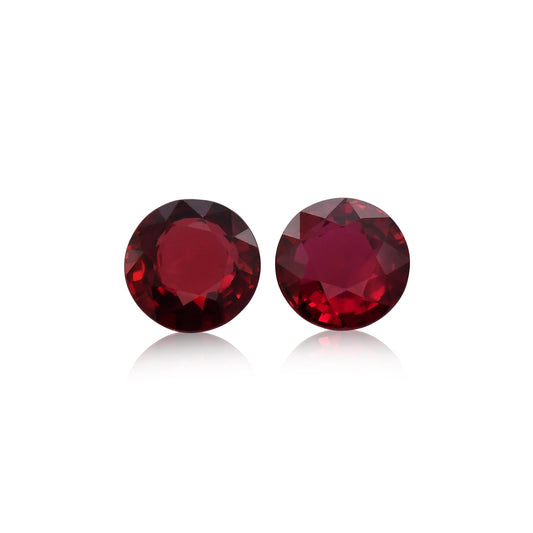 2,12 Karat roter runder Rubin aus Mosambik