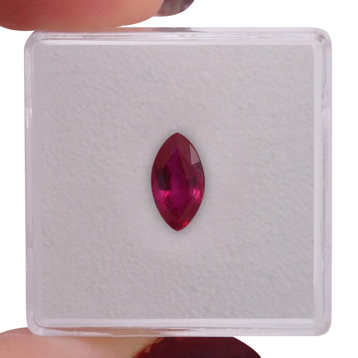 1,24 Karat roter Mosambik-Marquise-Rubin
