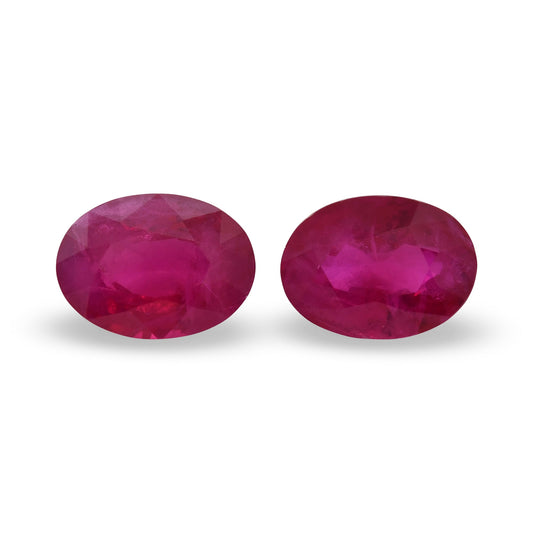 2,75 Karat roter ovaler Rubin aus Mosambik