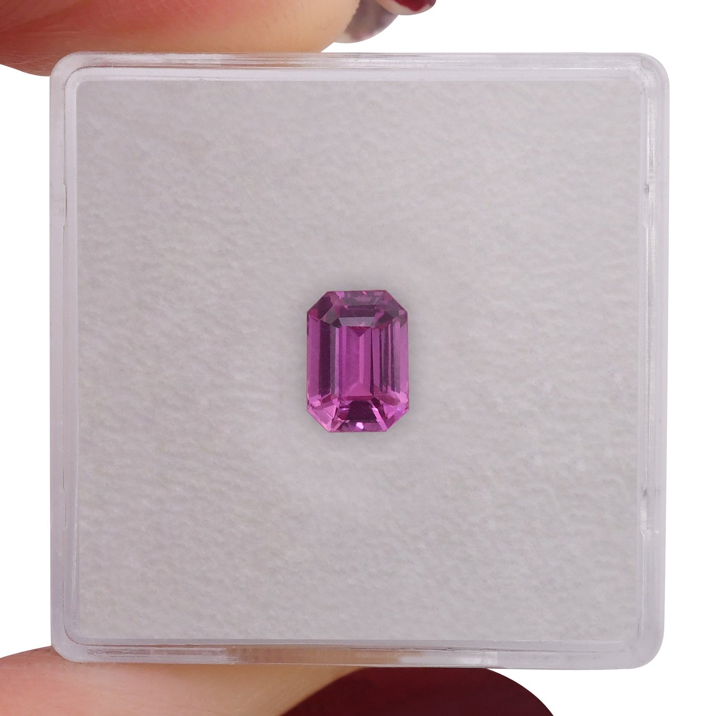 1,08 Karat rosafarbener Madagaskar-Smaragd-Saphir