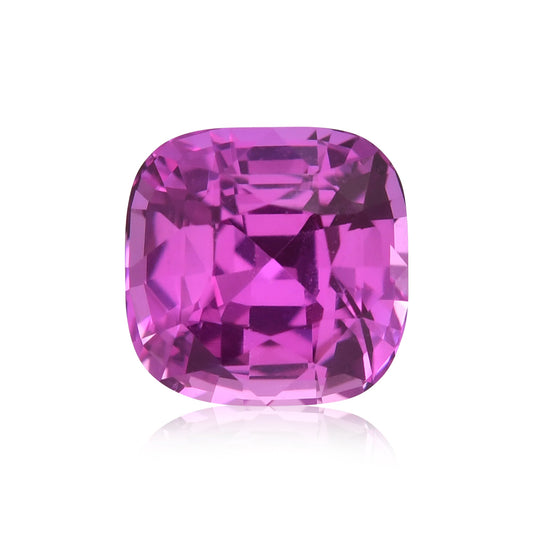 1,24 Karat rosafarbener MADAGASKAR-Kissen-Saphir