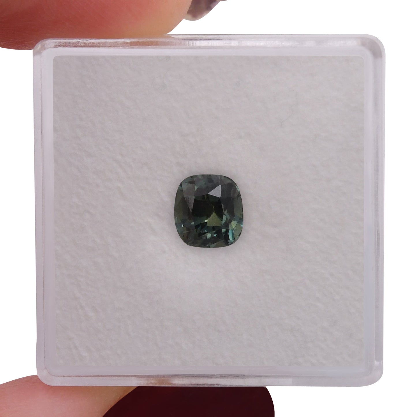 1,41 Karat grüner MADAGASKAR Kissen-Saphir