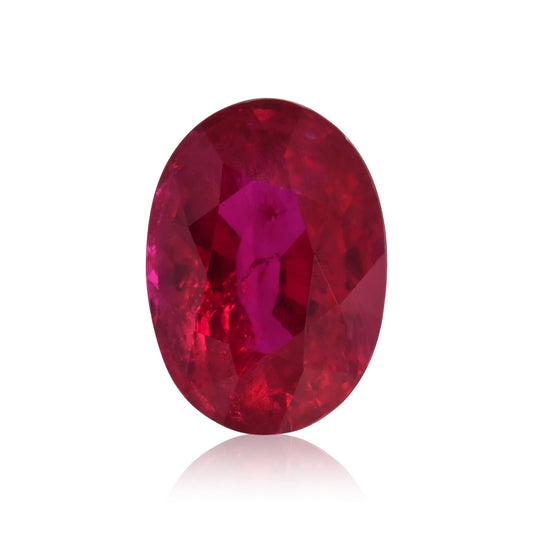 1,02 Karat roter ovaler Rubin aus Mosambik