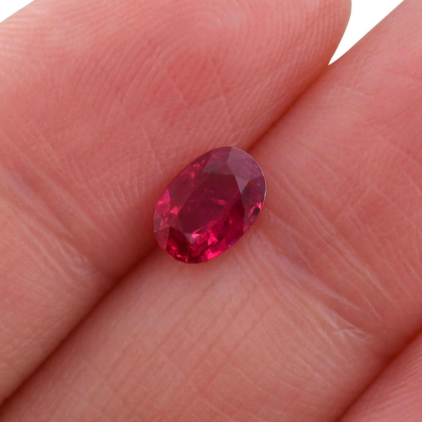 0.85 Carat Red MOZAMBIQUE Oval Ruby