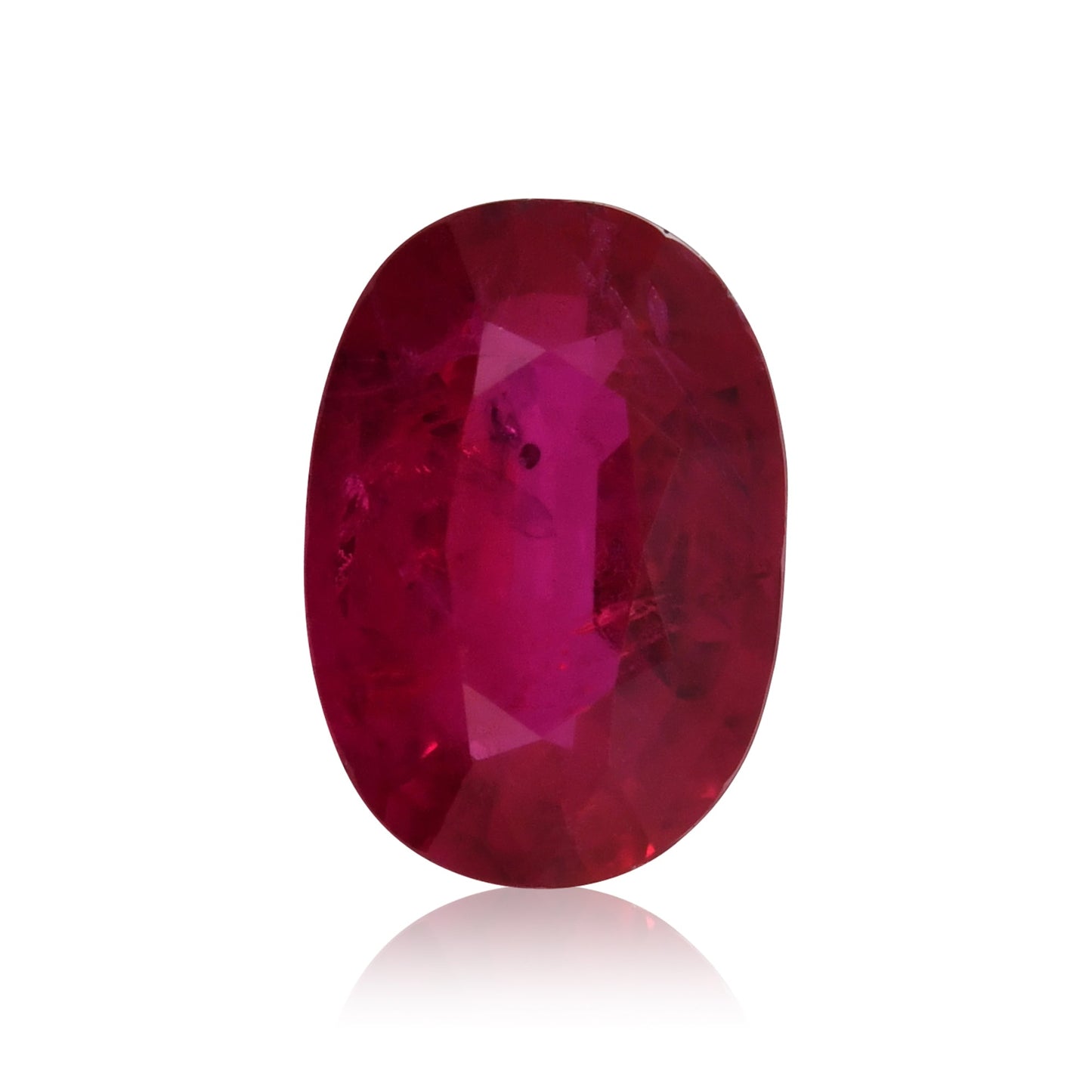 0,84 Karat roter ovaler Rubin aus Mosambik