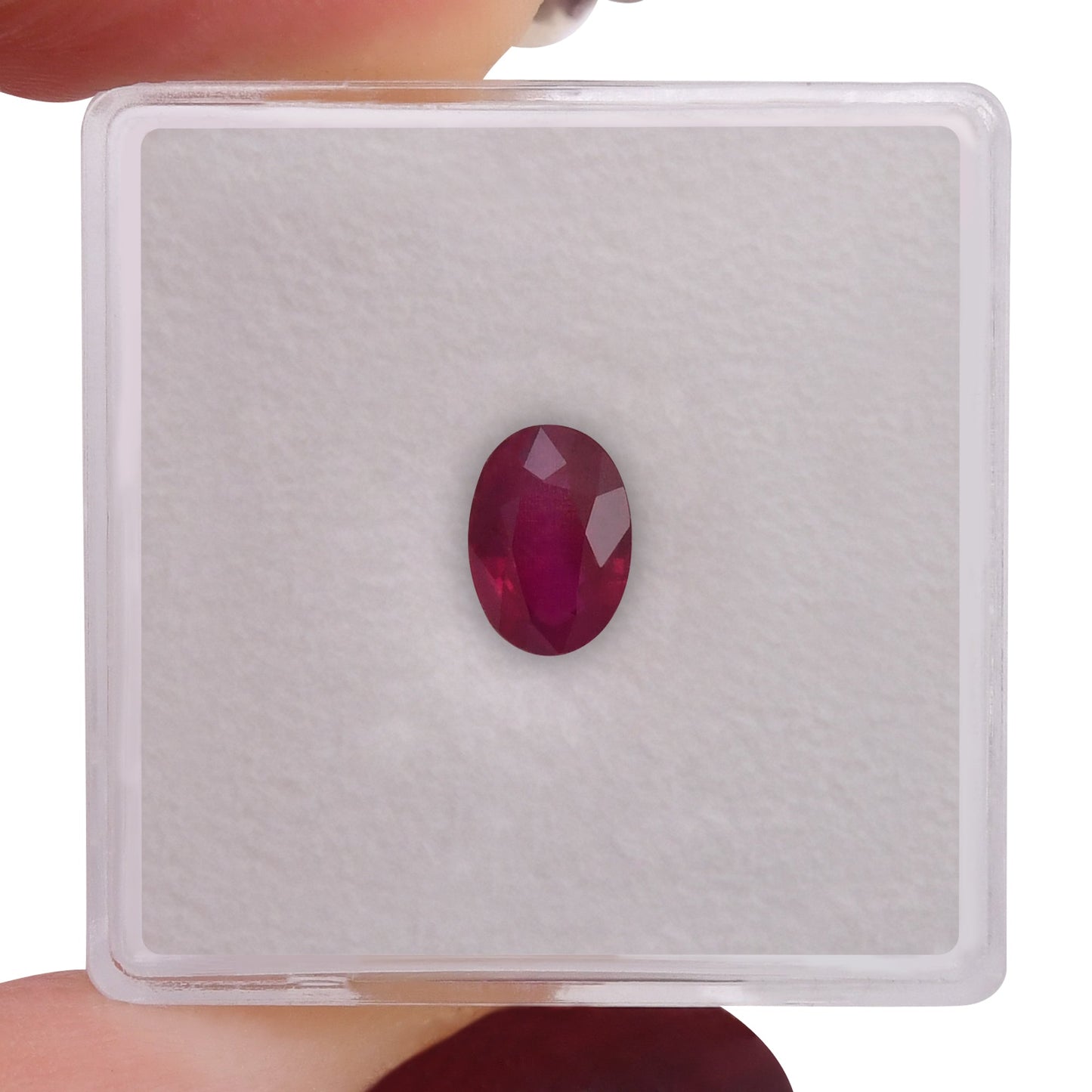 1,06 Karat roter ovaler Rubin aus Mosambik