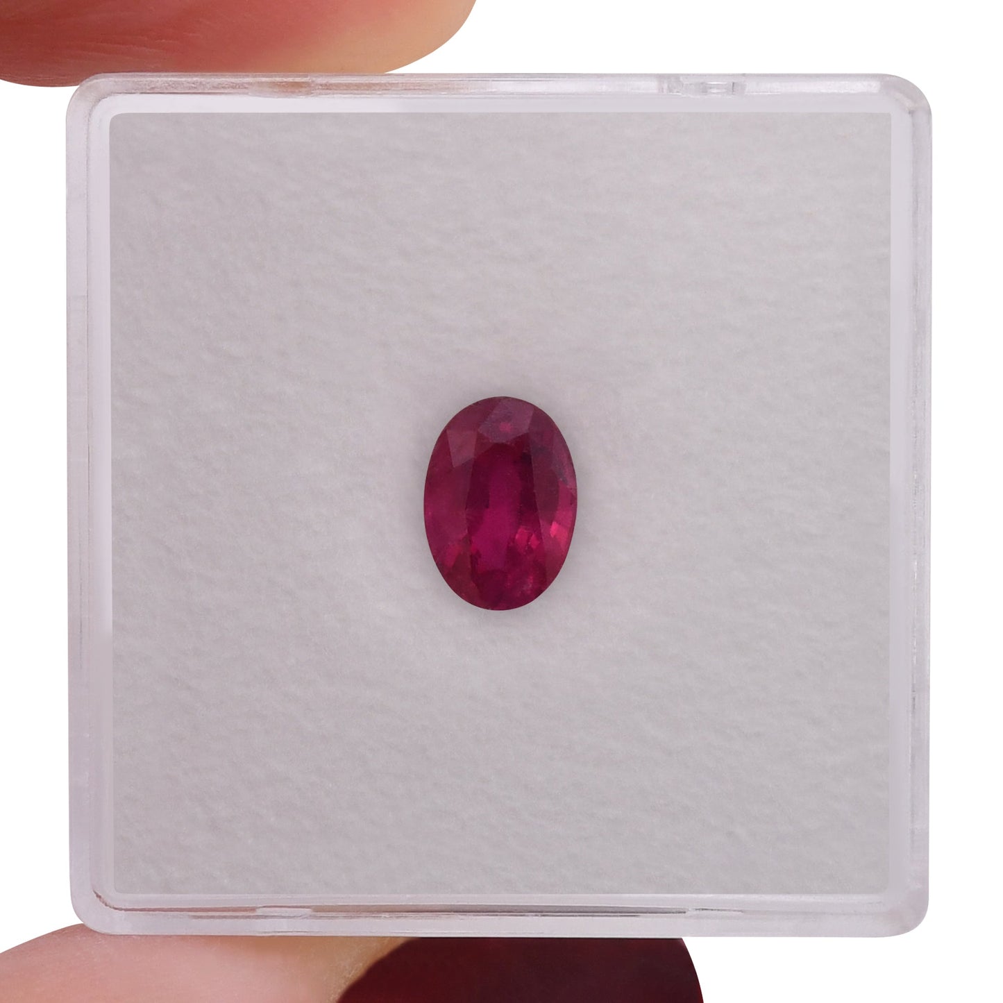 1,05 Karat roter ovaler Rubin aus Mosambik