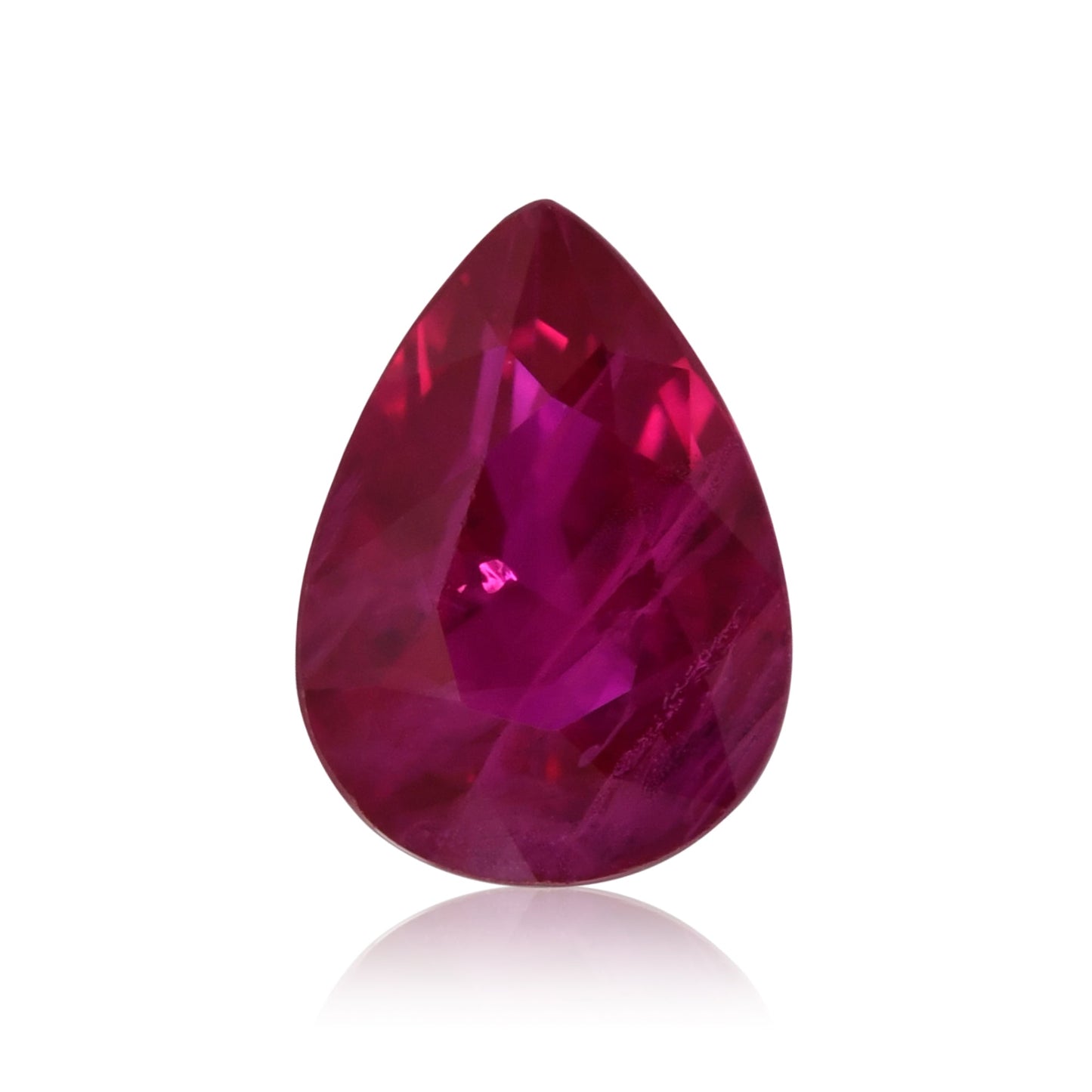 1,02 Karat roter Mosambik-Birnenrubin