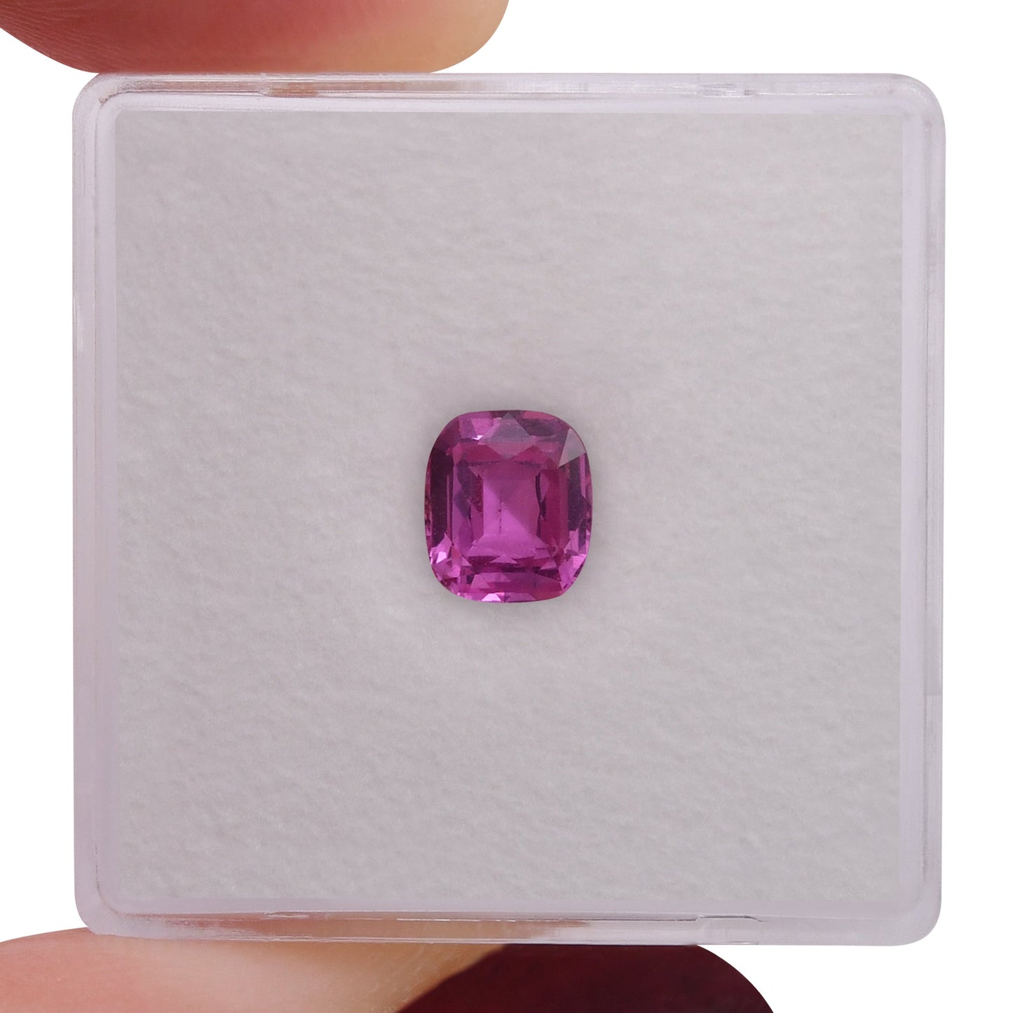0,99 Karat rosafarbener MADAGASCAR Kissen-Saphir