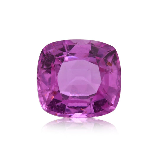 1,26 Karat rosafarbener MADAGASKAR-Kissen-Saphir