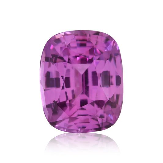1,58 Karat rosafarbener Kissen-Saphir aus Sri Lanka, GIA