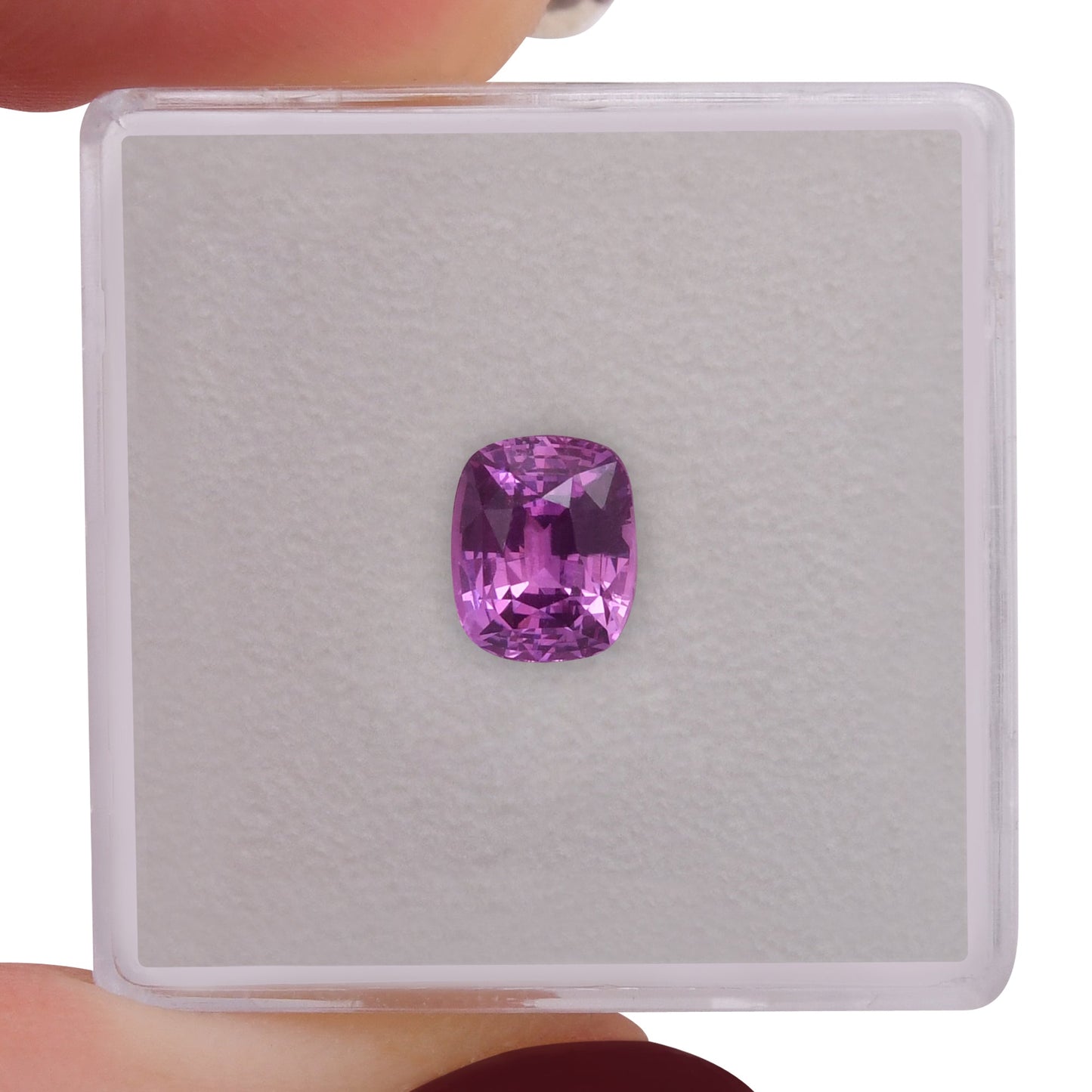 1.58 Carat Pink SRI LANKAN Cushion Sapphire GIA