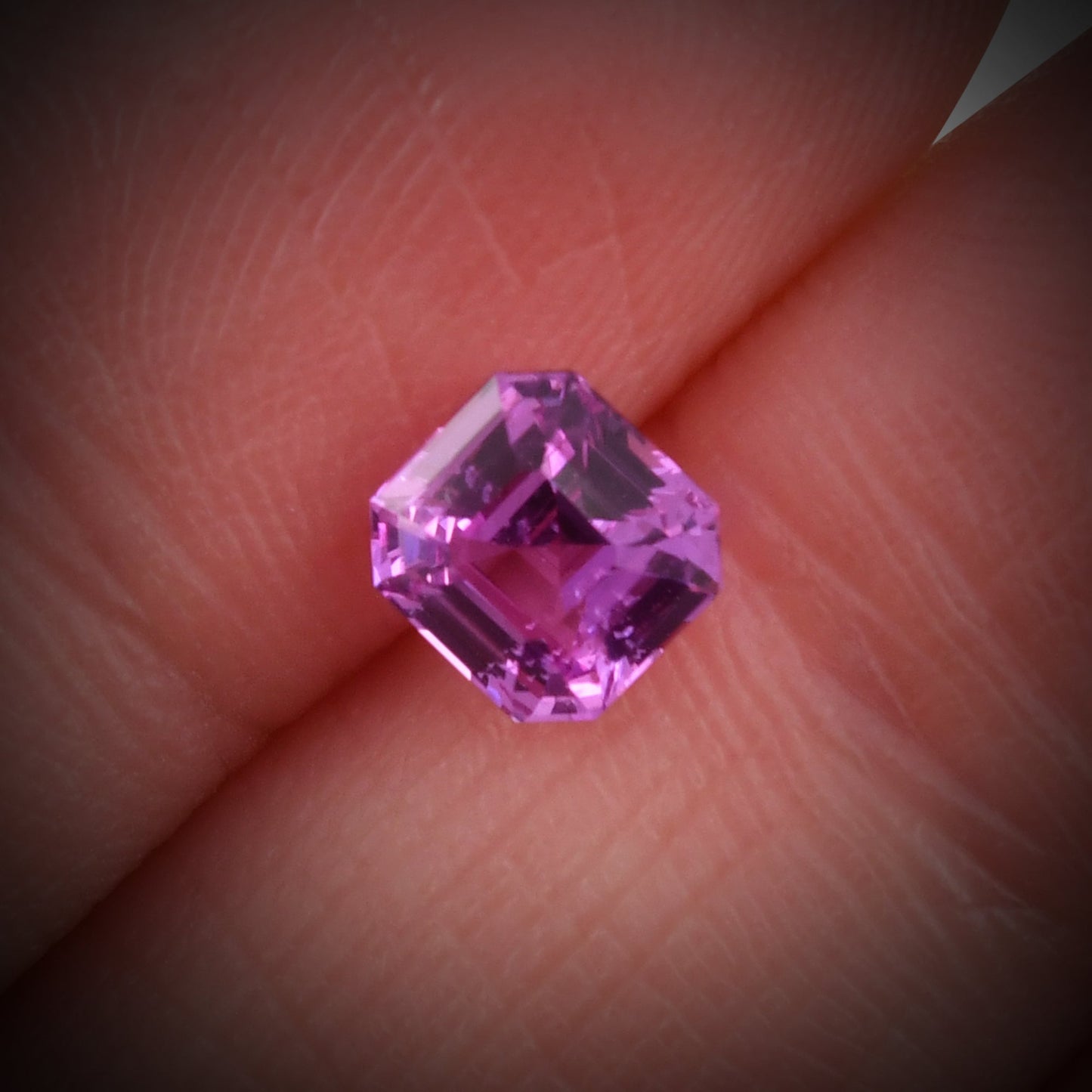 1.11 Carat Pink MADAGASCAR Sq. Emerald Sapphire