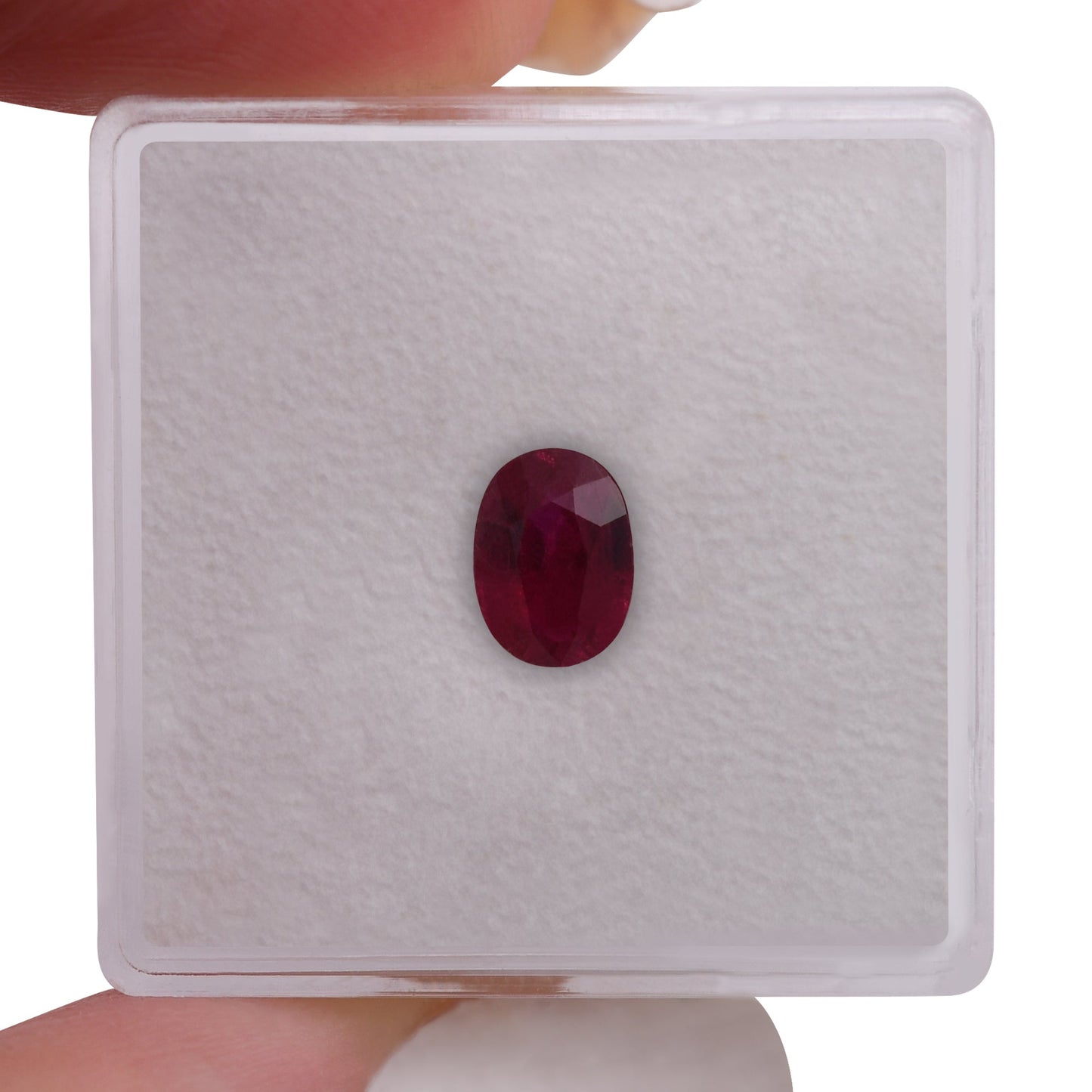1,02 Karat roter ovaler Rubin aus Mosambik