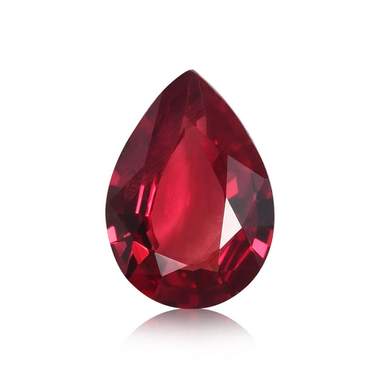 1,06 Karat roter Mosambik-Birnenrubin GRS