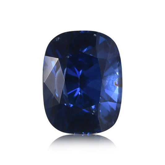 7,02 Karat blauer sri-lankischer Kissen-Saphir GRS