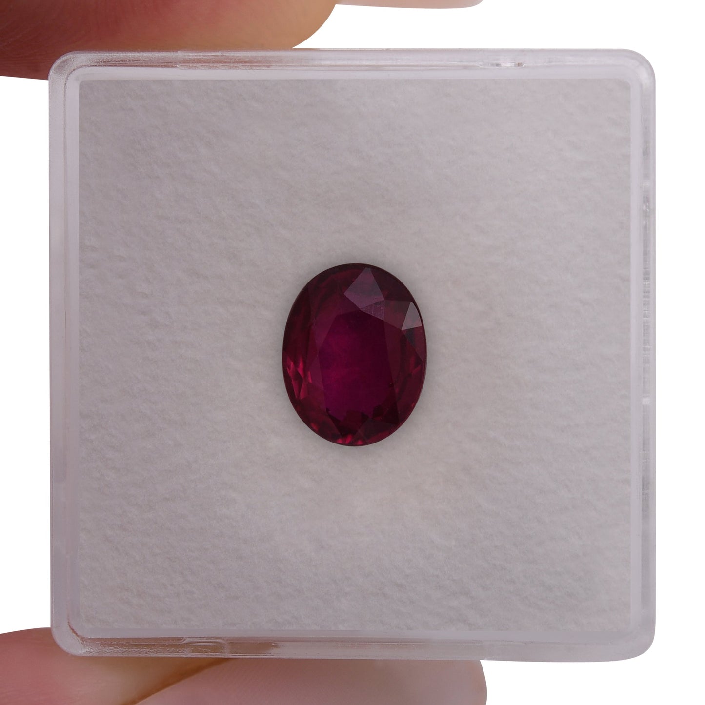 2.08 Carat Red MOZAMBIQUE Oval Ruby GRS