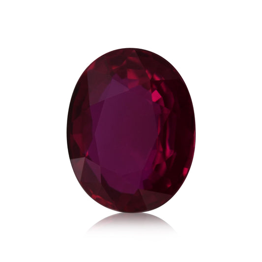 2,08 Karat roter ovaler Rubin aus Mosambik (GRS)