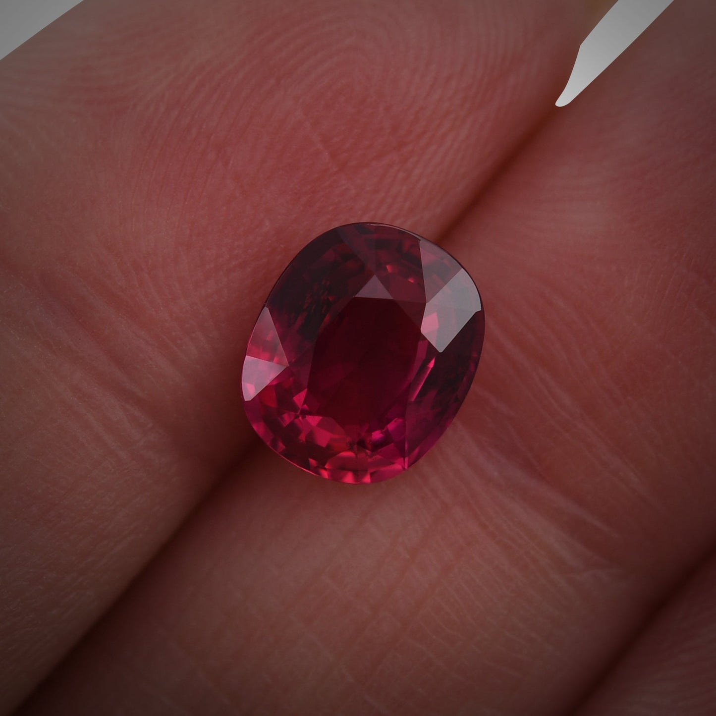 2.60 Carat Red MOZAMBIQUE Cushion Ruby GRS