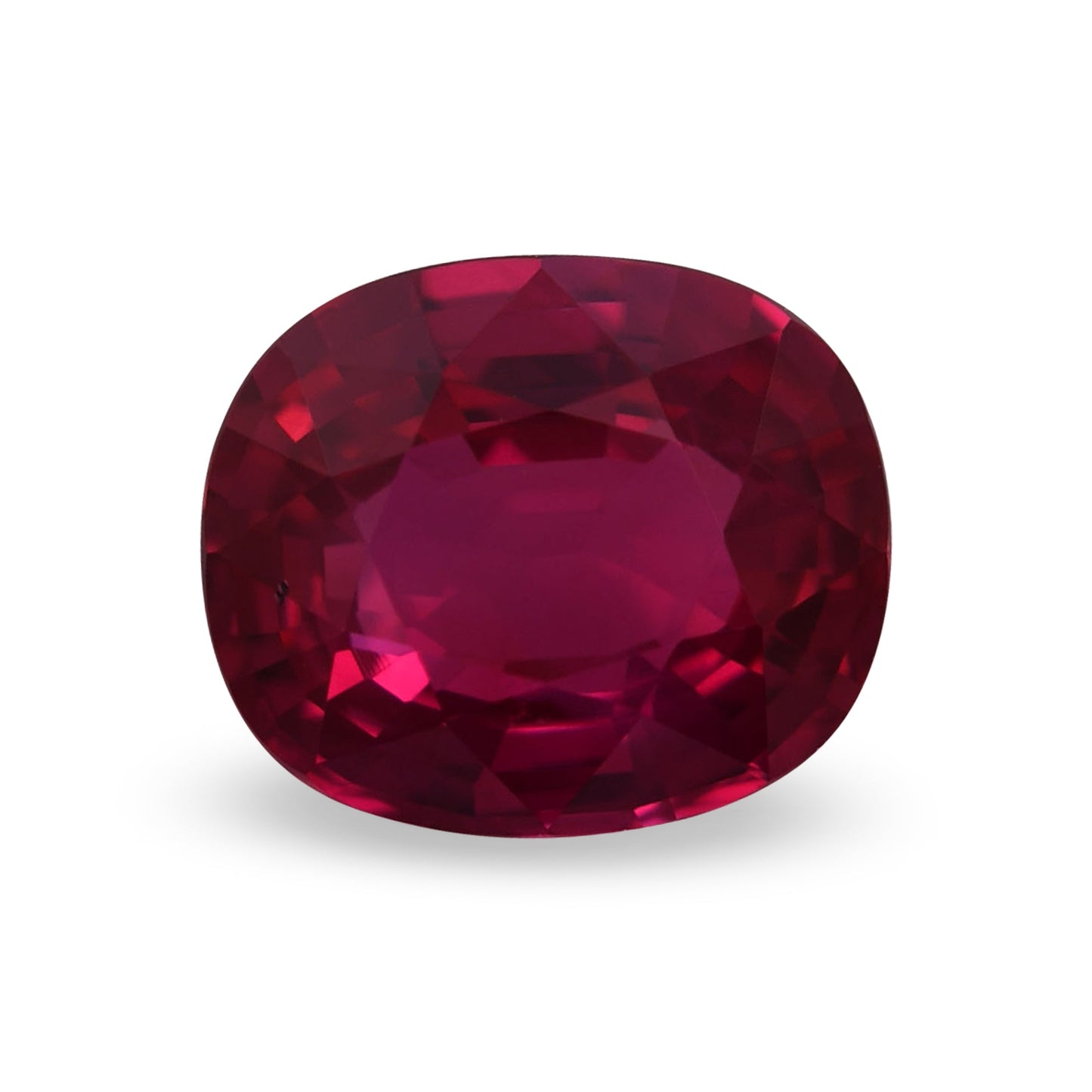 2.60 Carat Red MOZAMBIQUE Cushion Ruby GRS