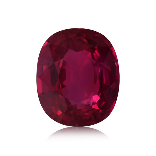 2,60 Karat roter MOSAMBIK-Kissenrubin GRS