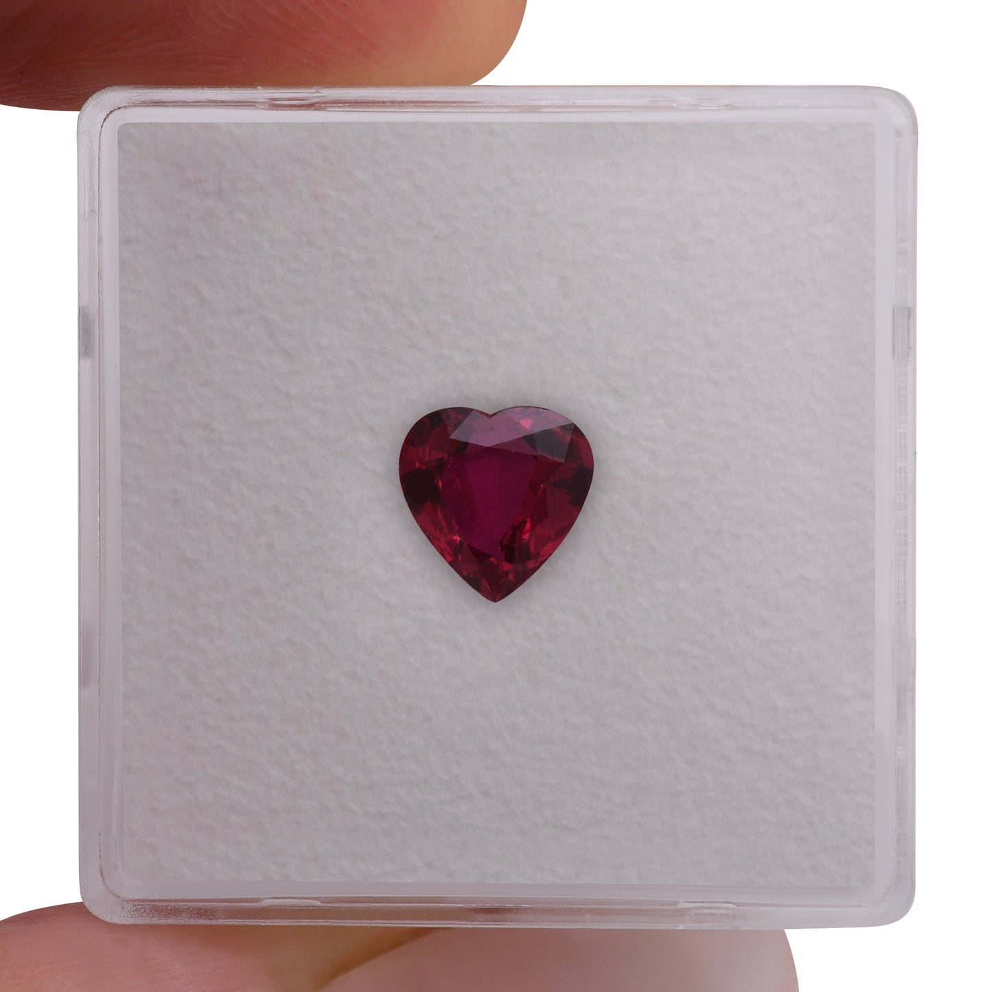 0.99 Carat Red MOZAMBIQUE Heart Ruby