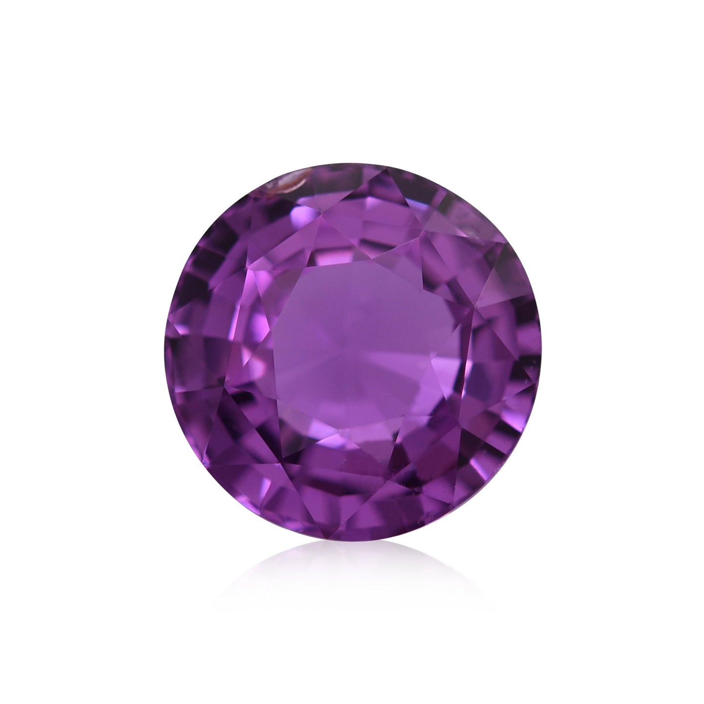 2,06 Karat violetter runder Saphir aus Madagaskar