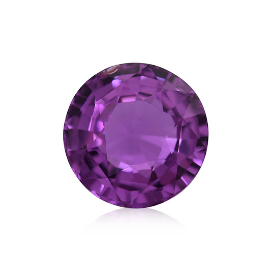 2,06 Karat violetter runder Saphir aus Madagaskar