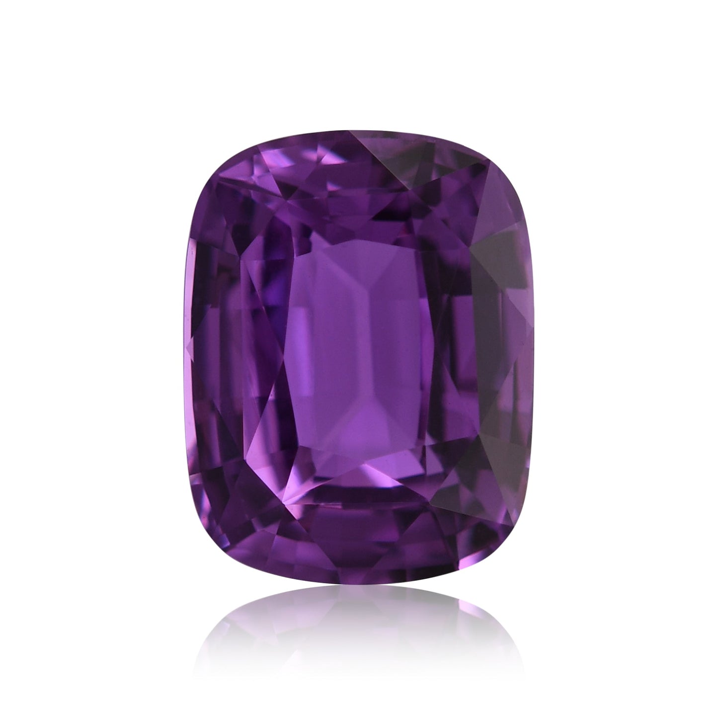 2,58 Karat violetter MADAGASKAR Kissen-Saphir