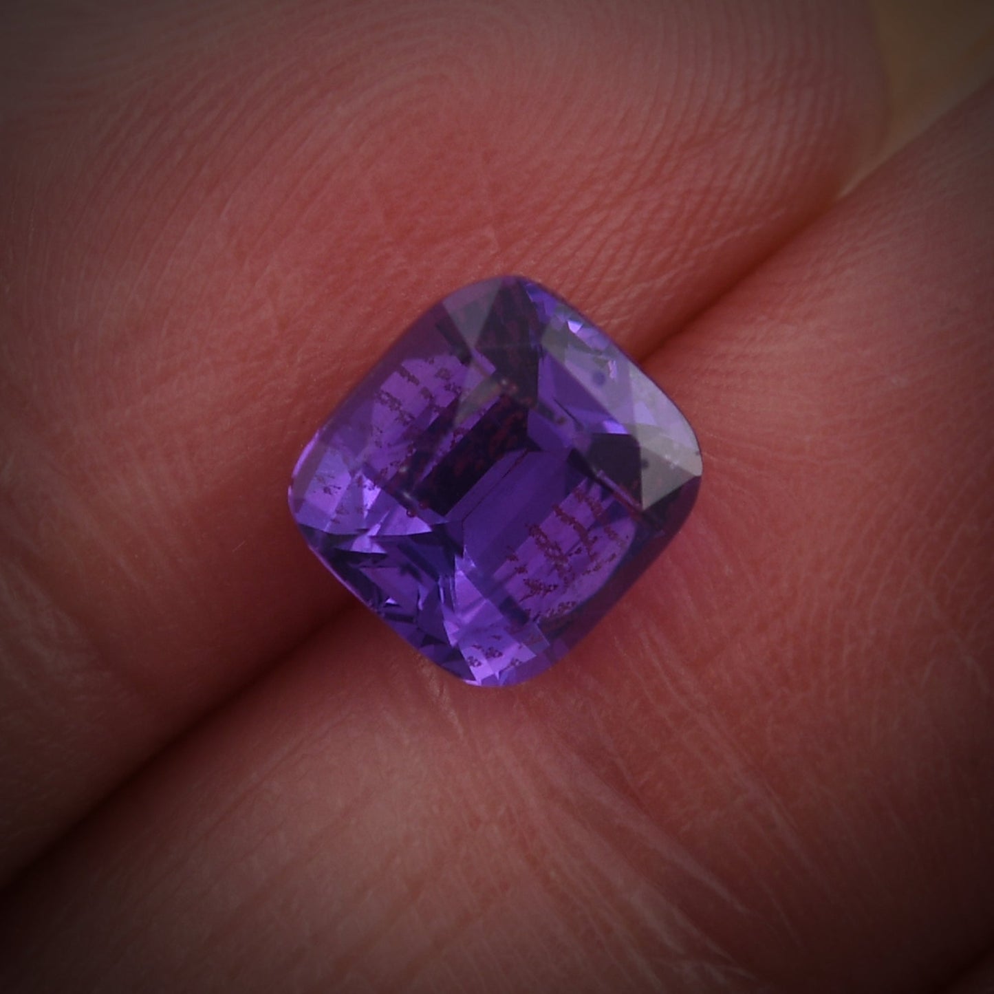 2.53 Carat Purple MADAGASCAR Cushion Sapphire