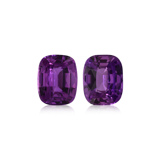 3,49 Karat violetter MADAGASKAR Kissen-Saphir