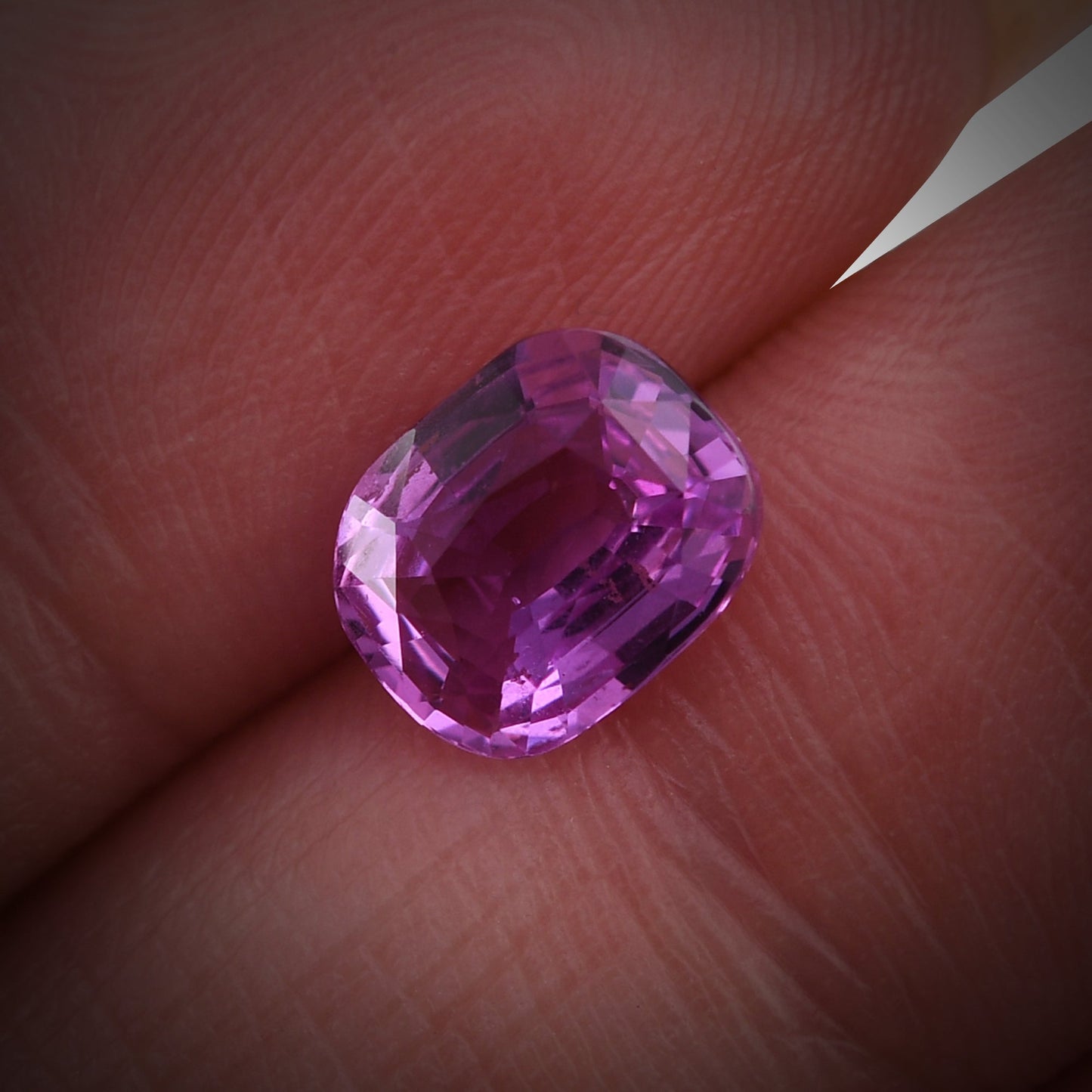 2.03 Carat Pink MADAGASCAR Cushion Sapphire GIA