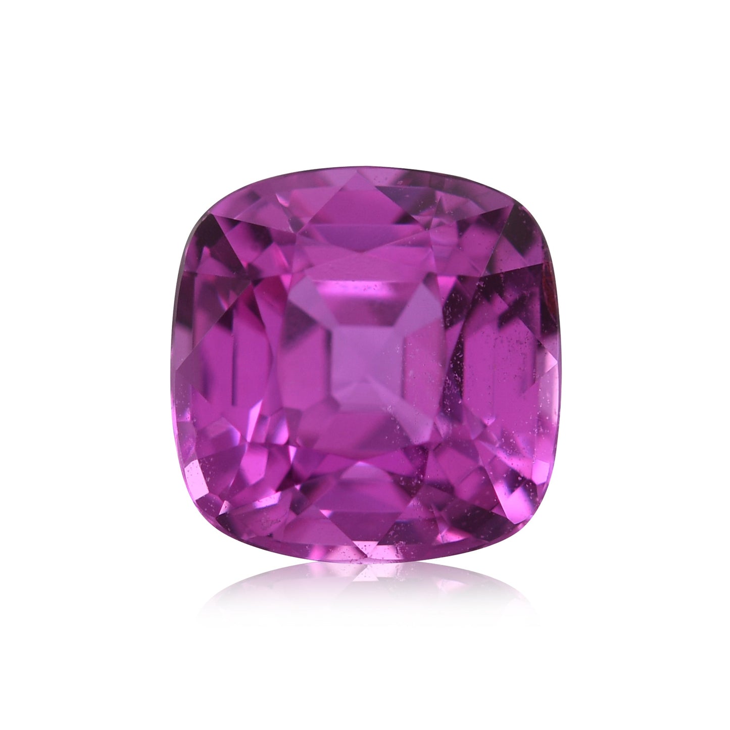 2,87 Karat rosafarbener MADAGASKAR-Kissen-Saphir
