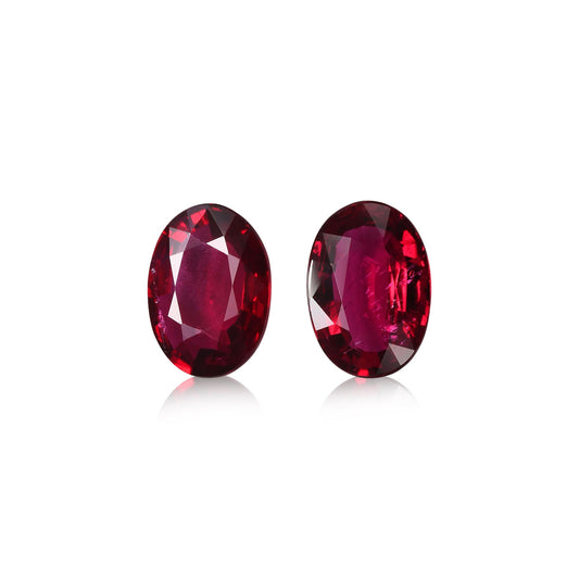 4,07 Karat roter ovaler Rubin