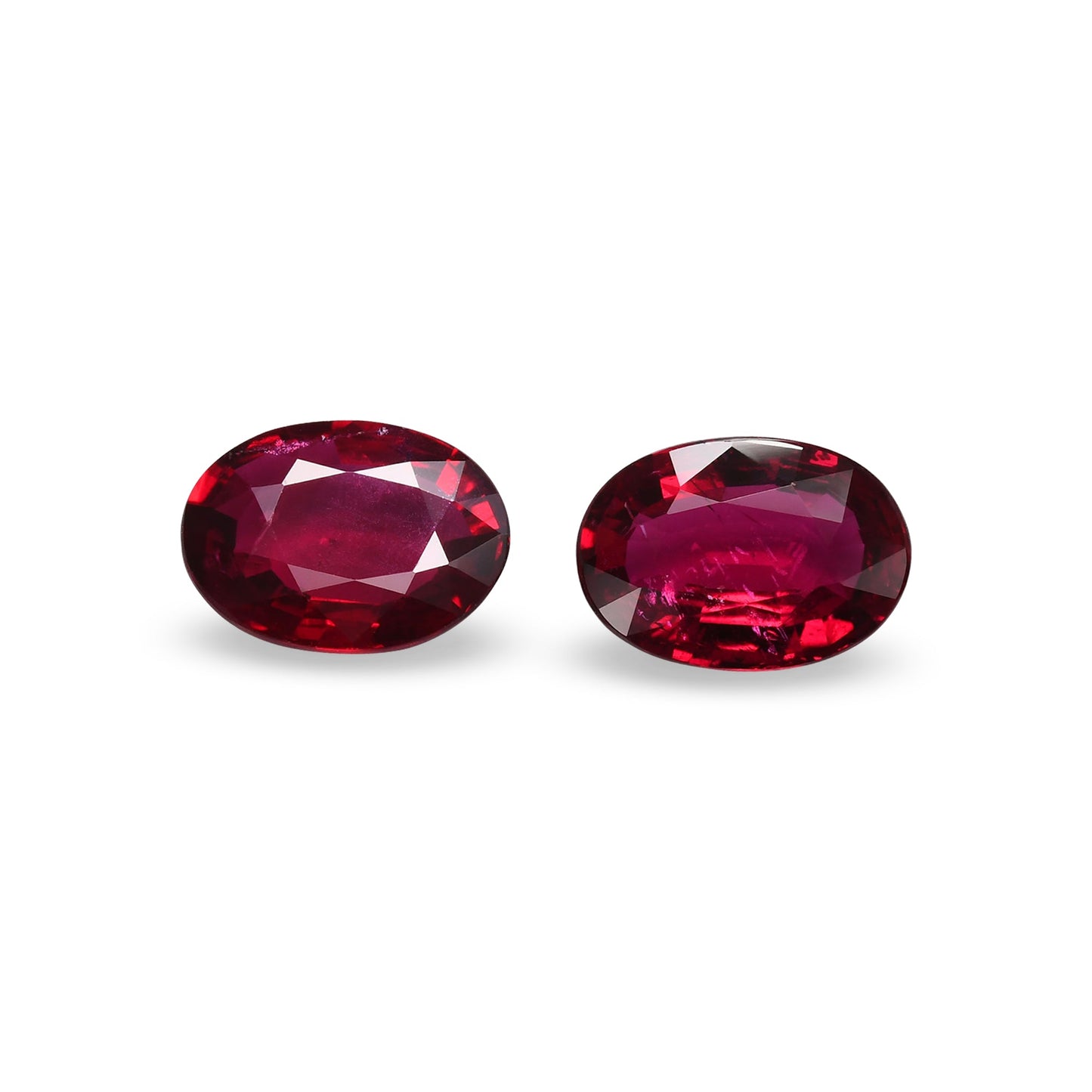 4.07 Carat Red  Oval Ruby