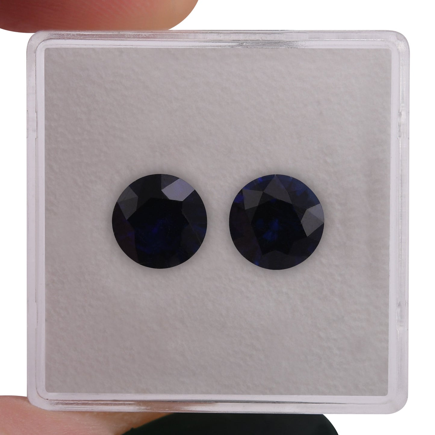 2,72 Karat blauer runder Saphir aus Sri Lanka