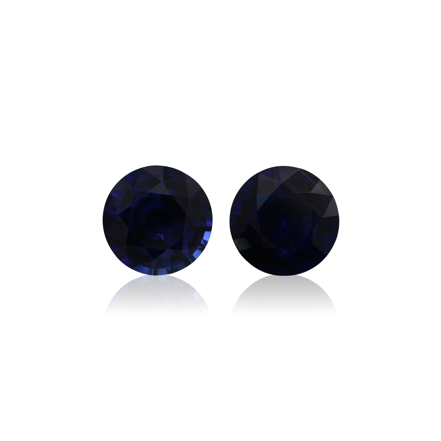 2,72 Karat blauer runder Saphir aus Sri Lanka