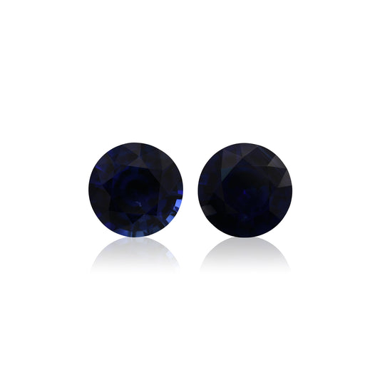 2,72 Karat blauer runder Saphir aus Sri Lanka
