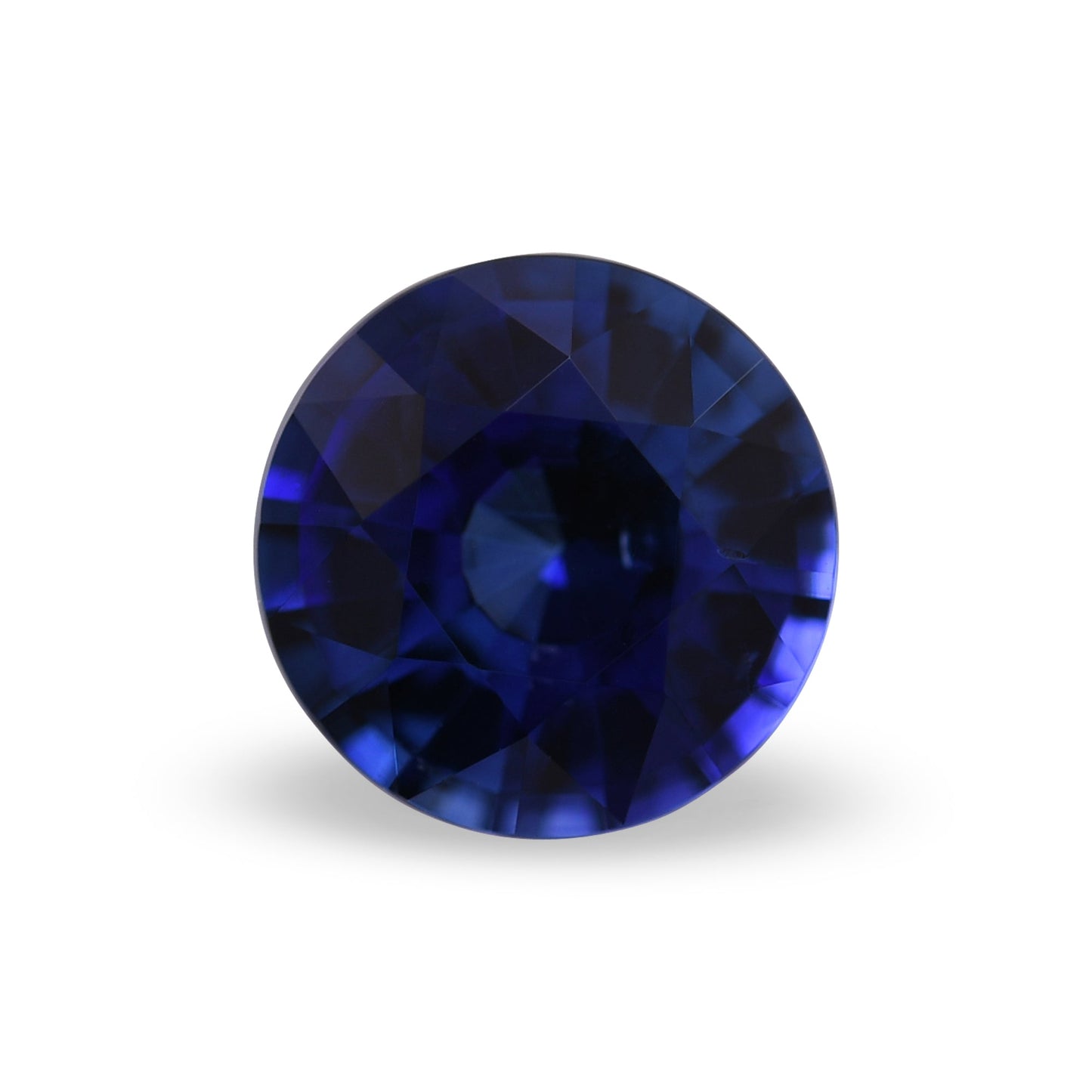 1,56 Karat blauer runder Saphir aus Sri Lanka
