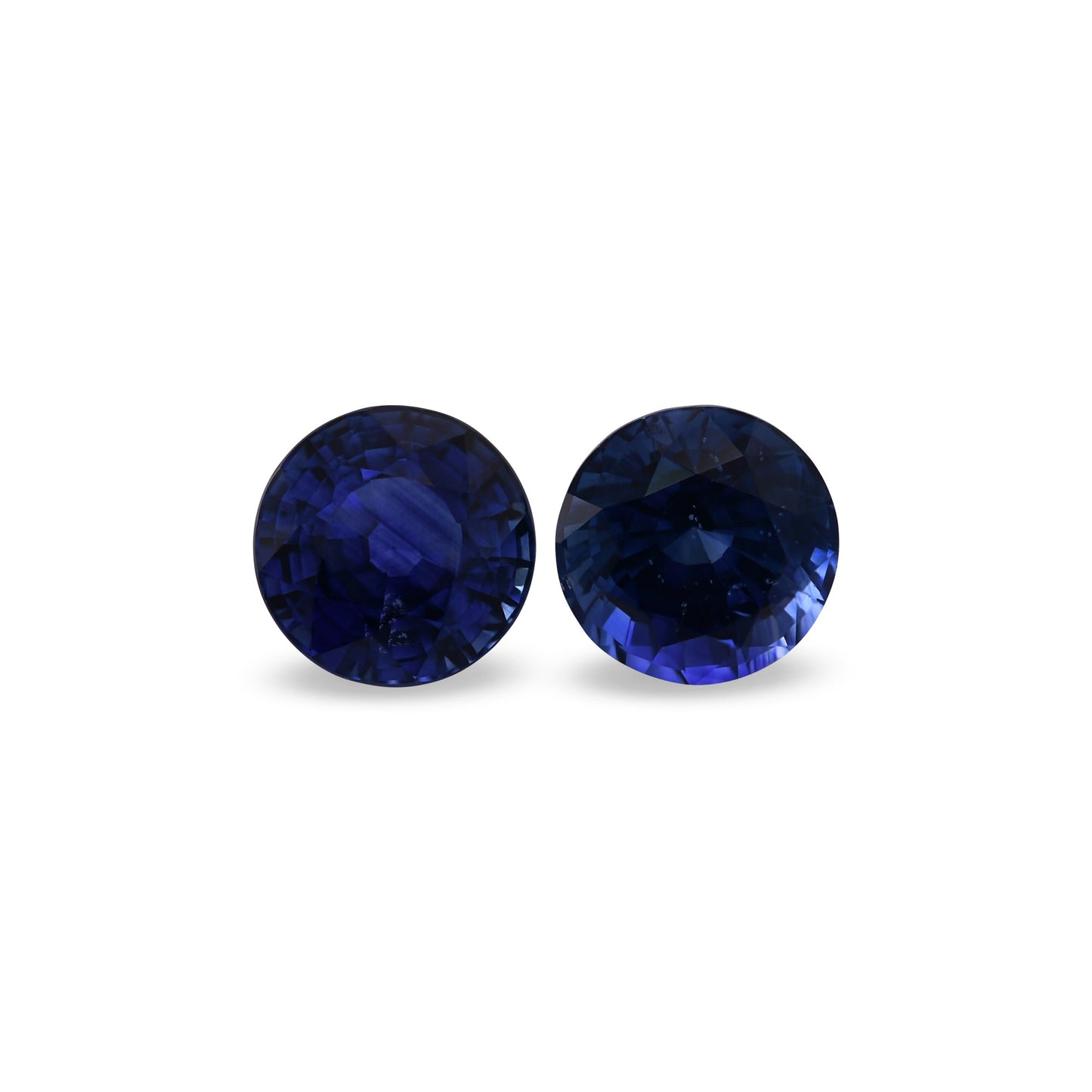 3,23 Karat blauer runder Saphir aus Sri Lanka