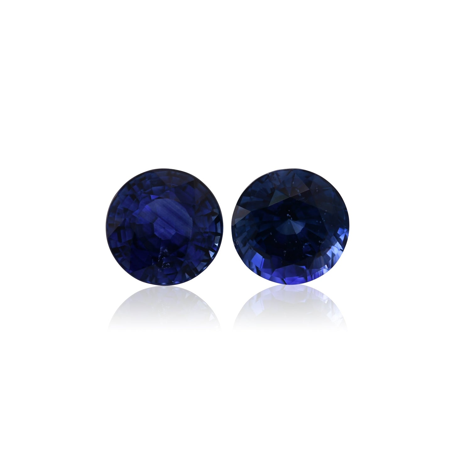 3,23 Karat blauer runder Saphir aus Sri Lanka