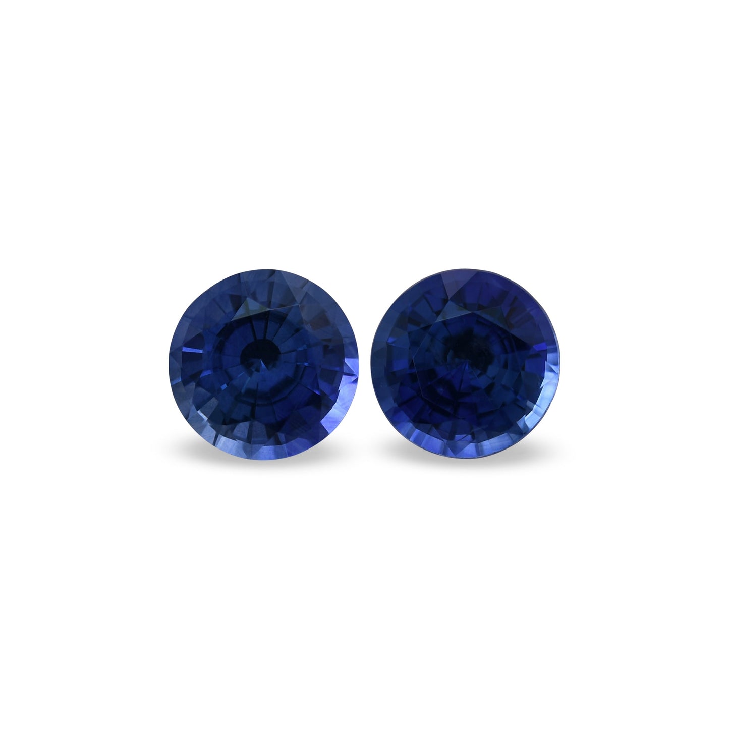 2,01 Karat blauer runder Saphir aus Sri Lanka