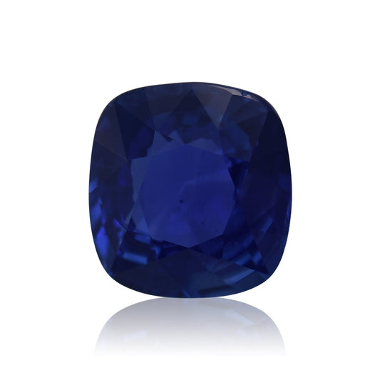 3,04 Karat blauer sri-lankischer Kissen-Saphir CD