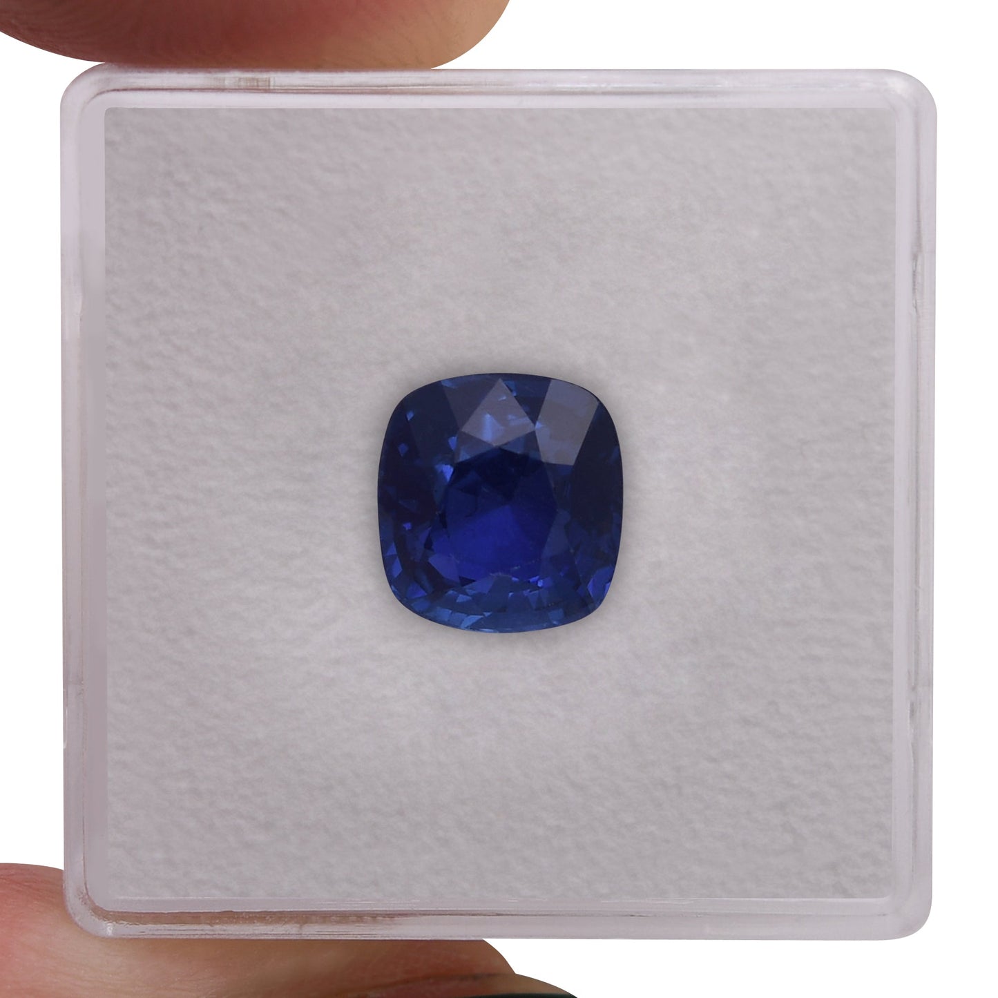 3,04 Karat blauer sri-lankischer Kissen-Saphir CD
