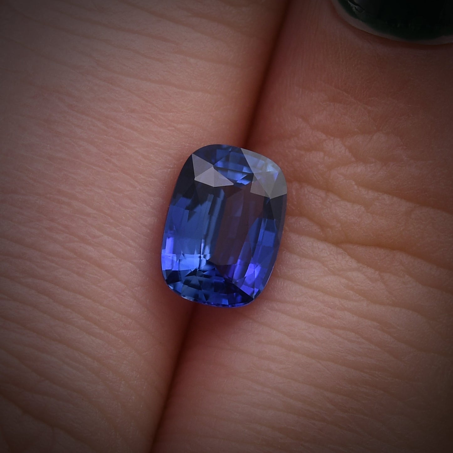 1.60 Carat Blue SRI LANKAN Cushion Sapphire
