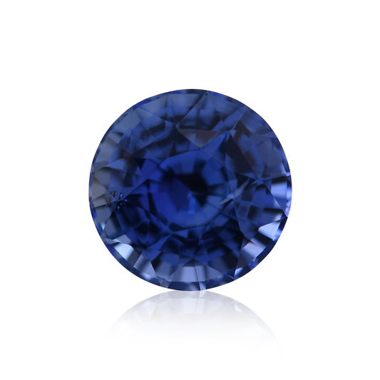 1,63 Karat blauer runder Saphir aus Sri Lanka (CD)